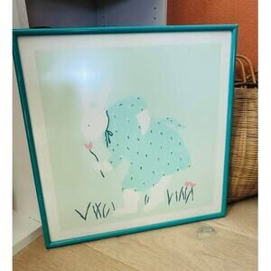 Paris Bottman Framed Art Print Bunny in Garden